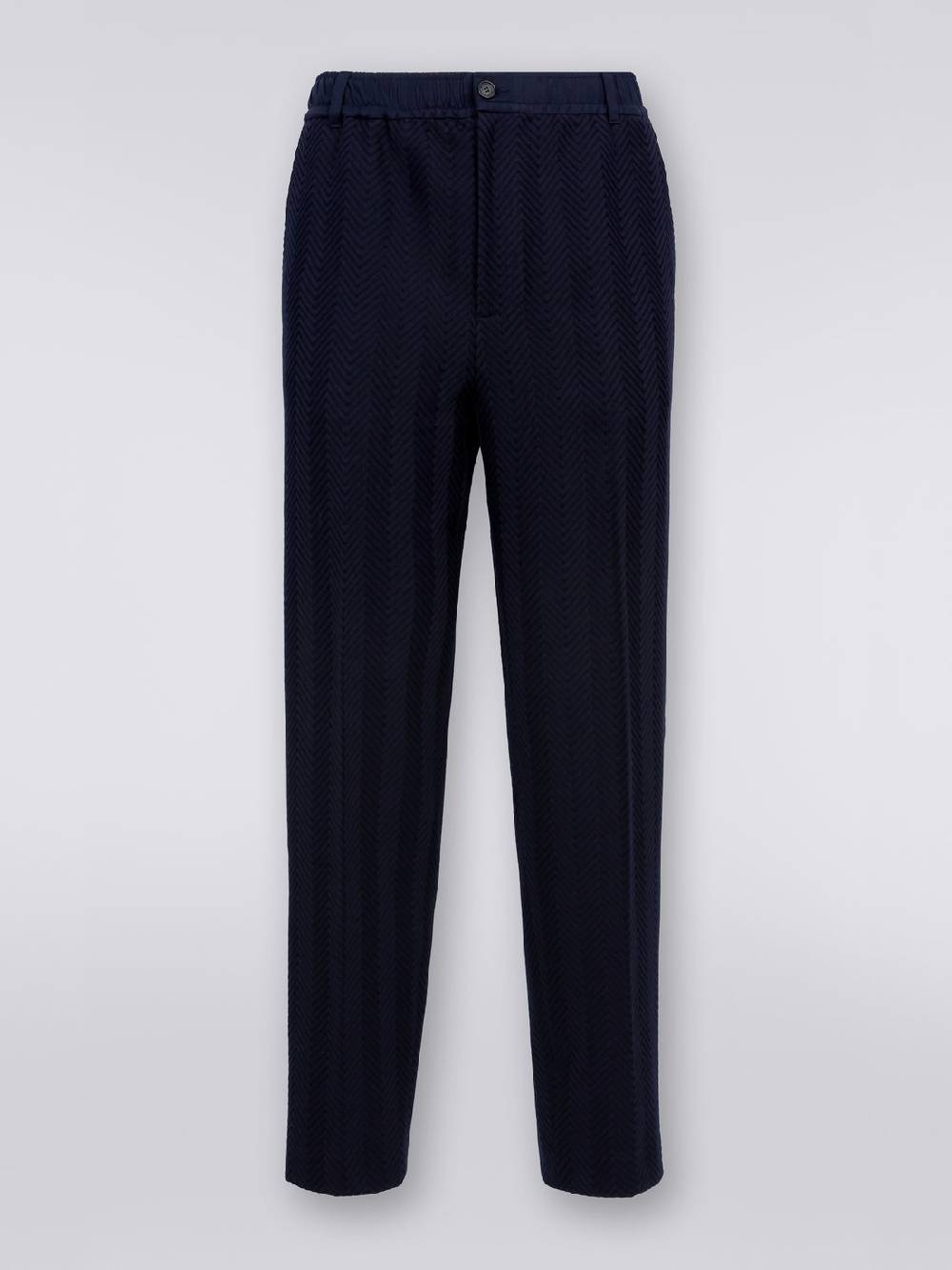 M Missoni Pantaloni classici in cotone e viscosa zig zag Acquista Ora