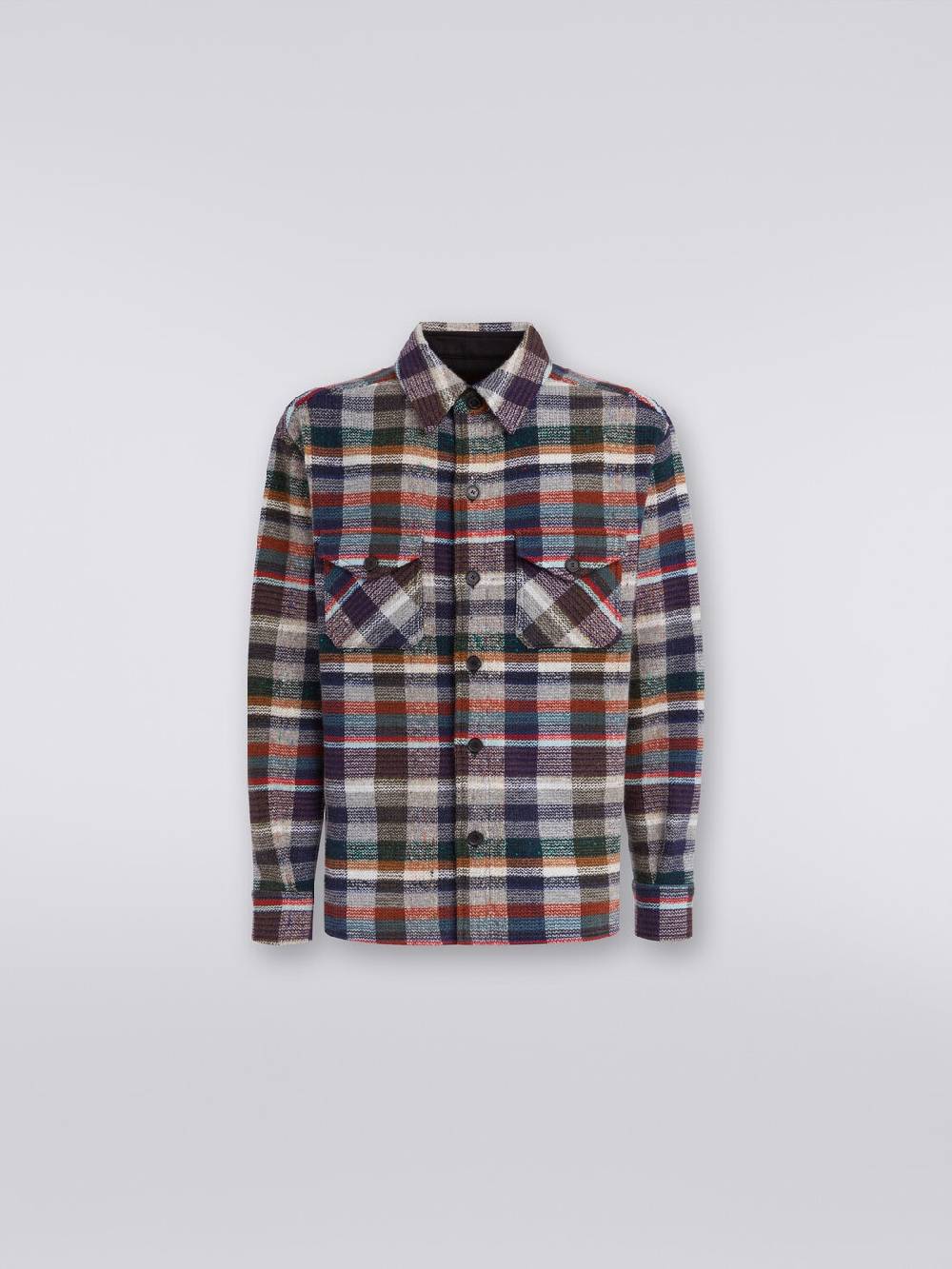 M Missoni Overshirt in lana e cachemire a quadri Fino Al -60%