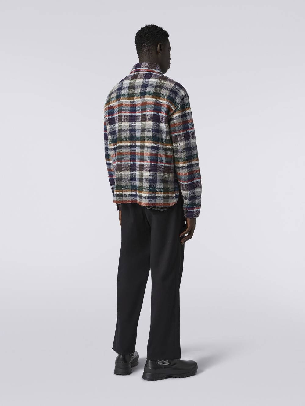 M Missoni Overshirt in lana e cachemire a quadri Fino Al -60%
