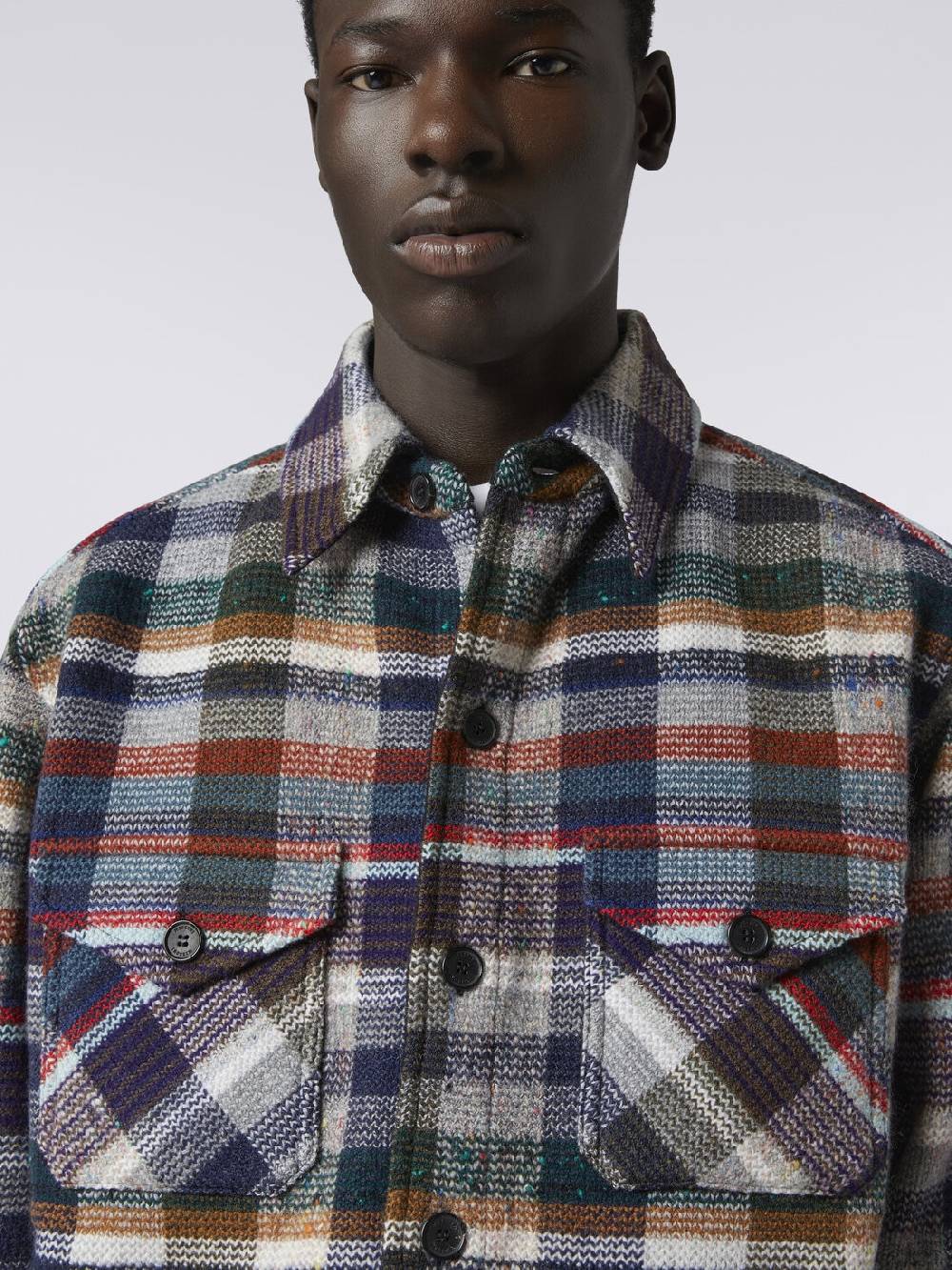 M Missoni Overshirt in lana e cachemire a quadri Fino Al -60%