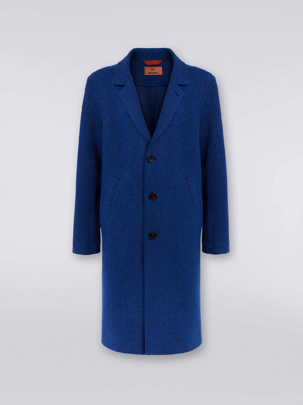M Missoni Cappotto spigato in lana cotta Prezzo Ridotto