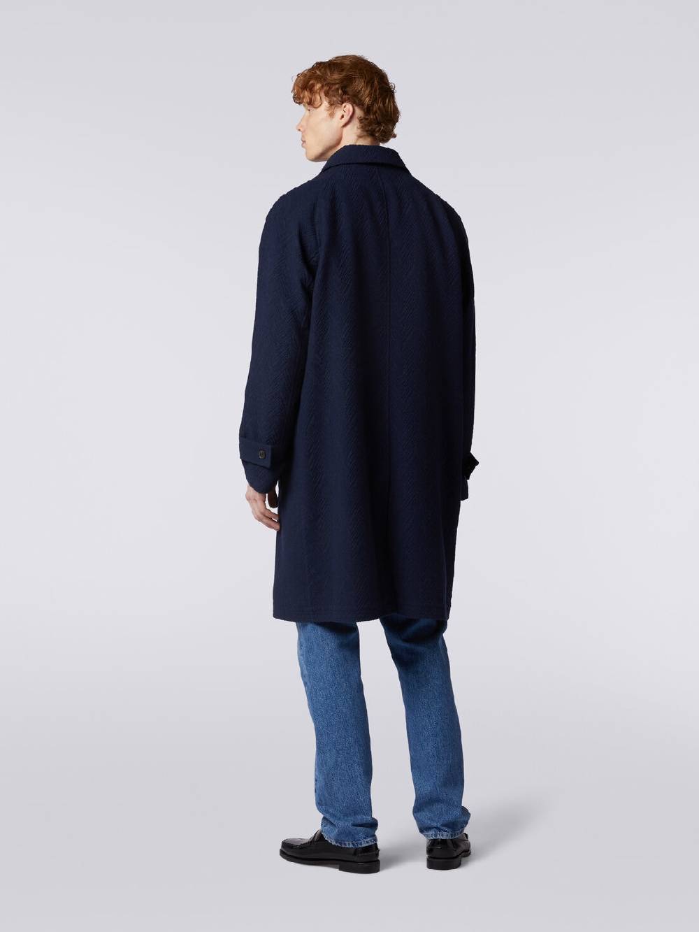 M Missoni Cappotto misto lana jacquard con motivo zig zag Convenienza