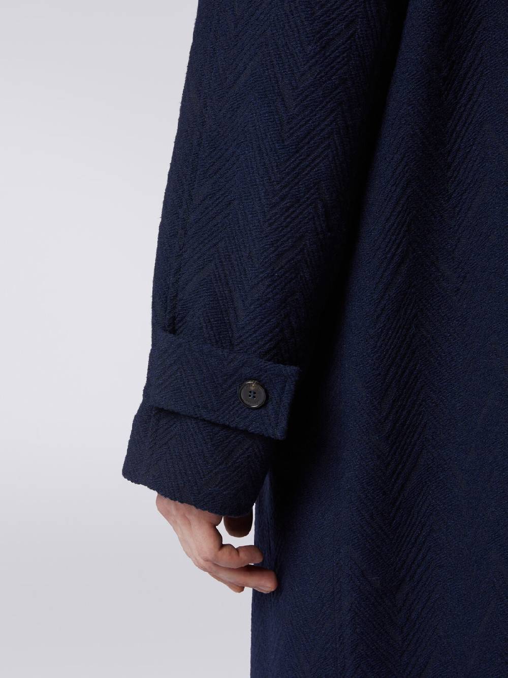M Missoni Cappotto misto lana jacquard con motivo zig zag Convenienza