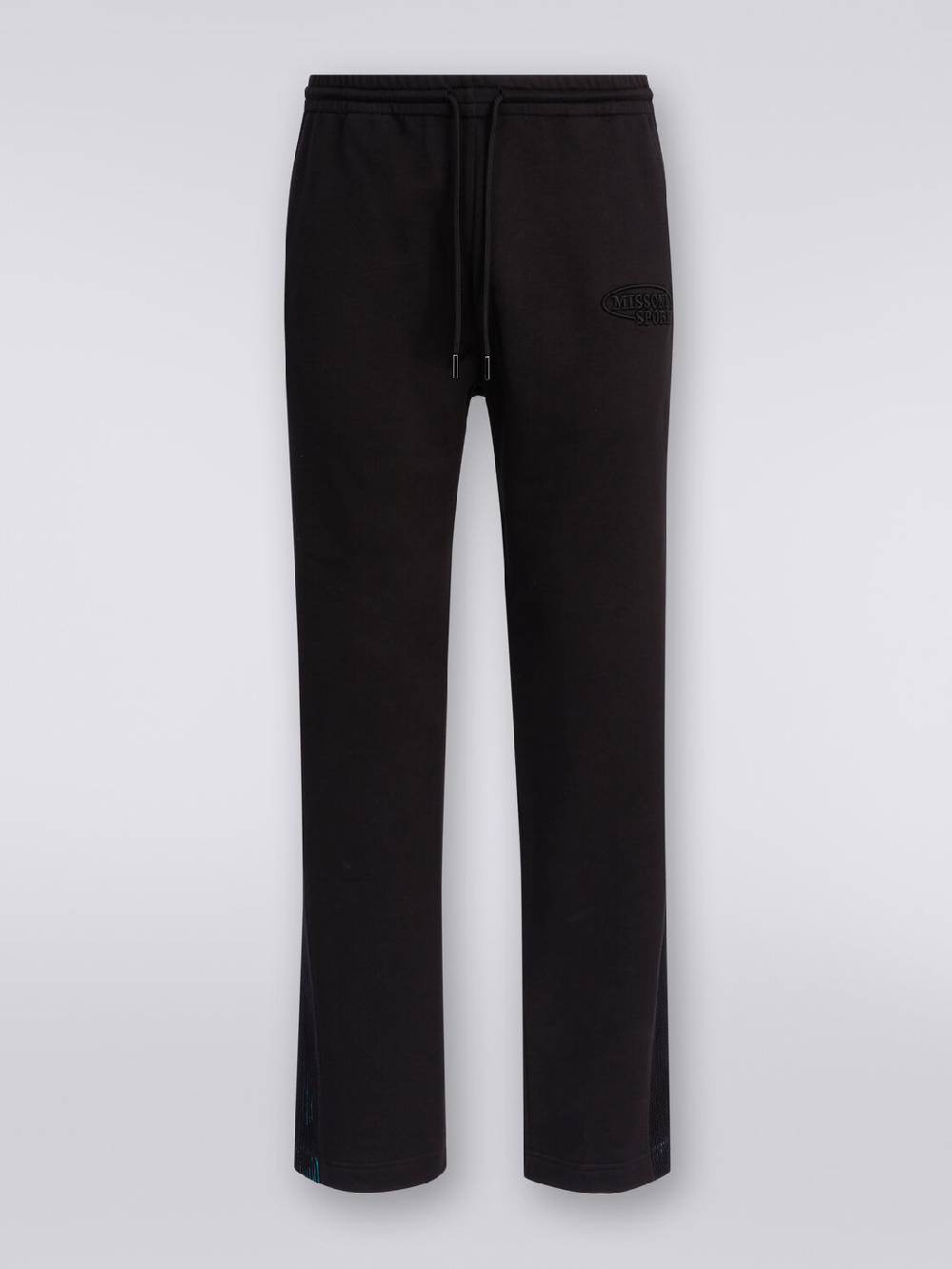 M Missoni Pantaloni in felpa con logo e bande laterali in maglia Offerte esclusive