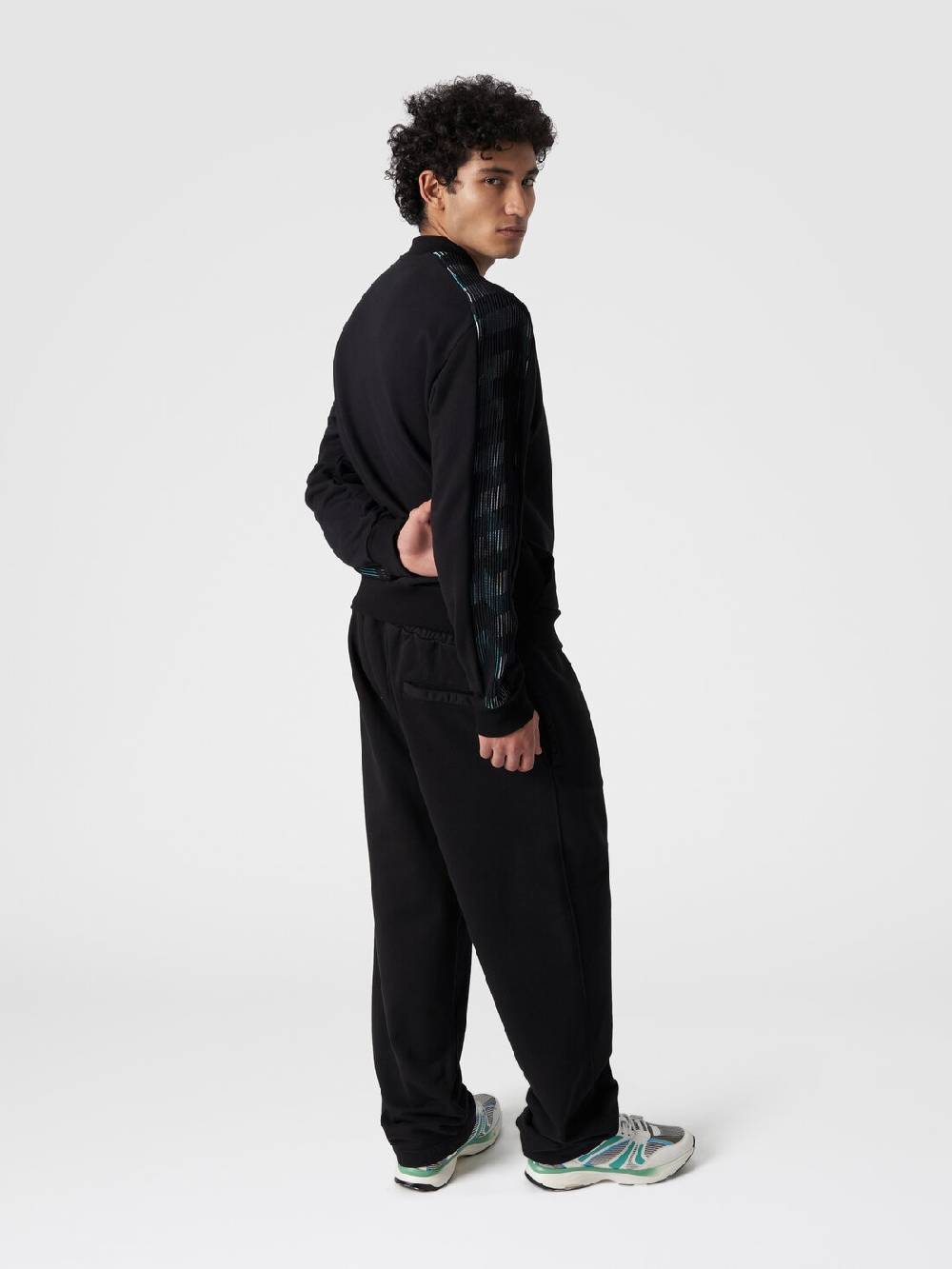 M Missoni Pantaloni in felpa di cotone con logo Offerte
