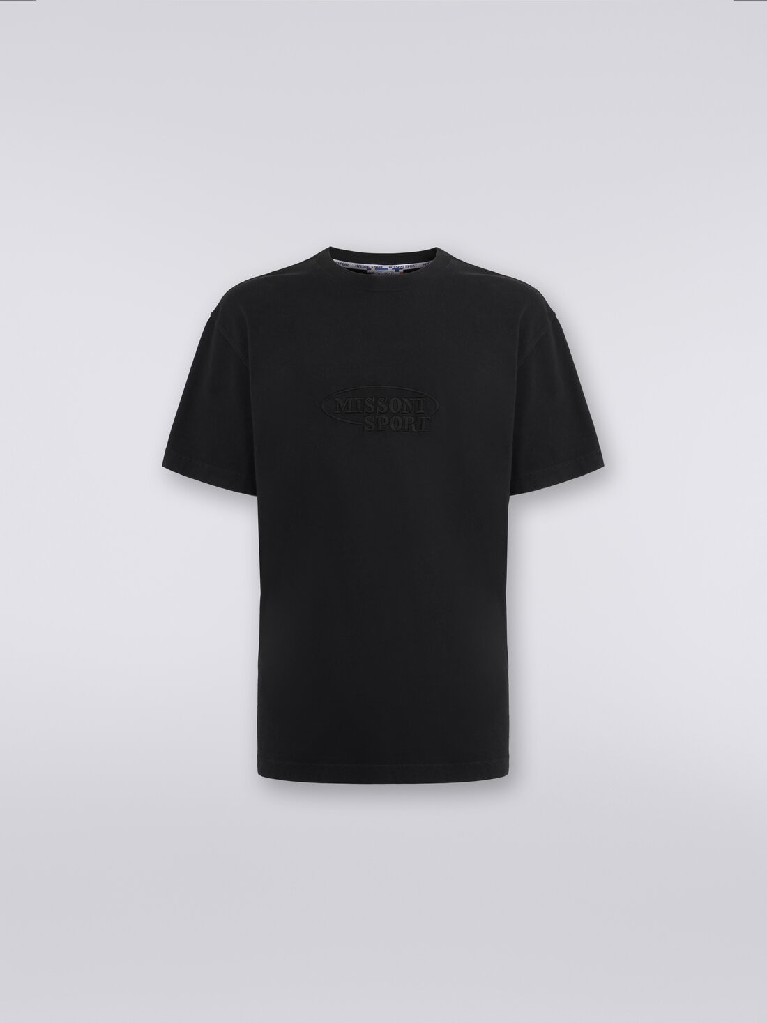 M Missoni T-shirt girocollo in cotone con logo Hotsell