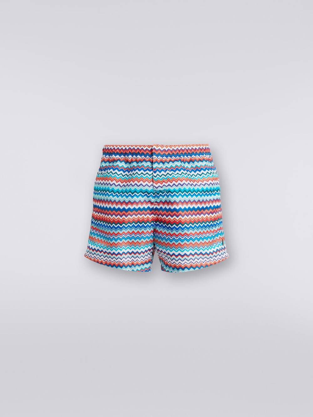 M Missoni Boxer mare in nylon stampa zig zag Vendite Flash