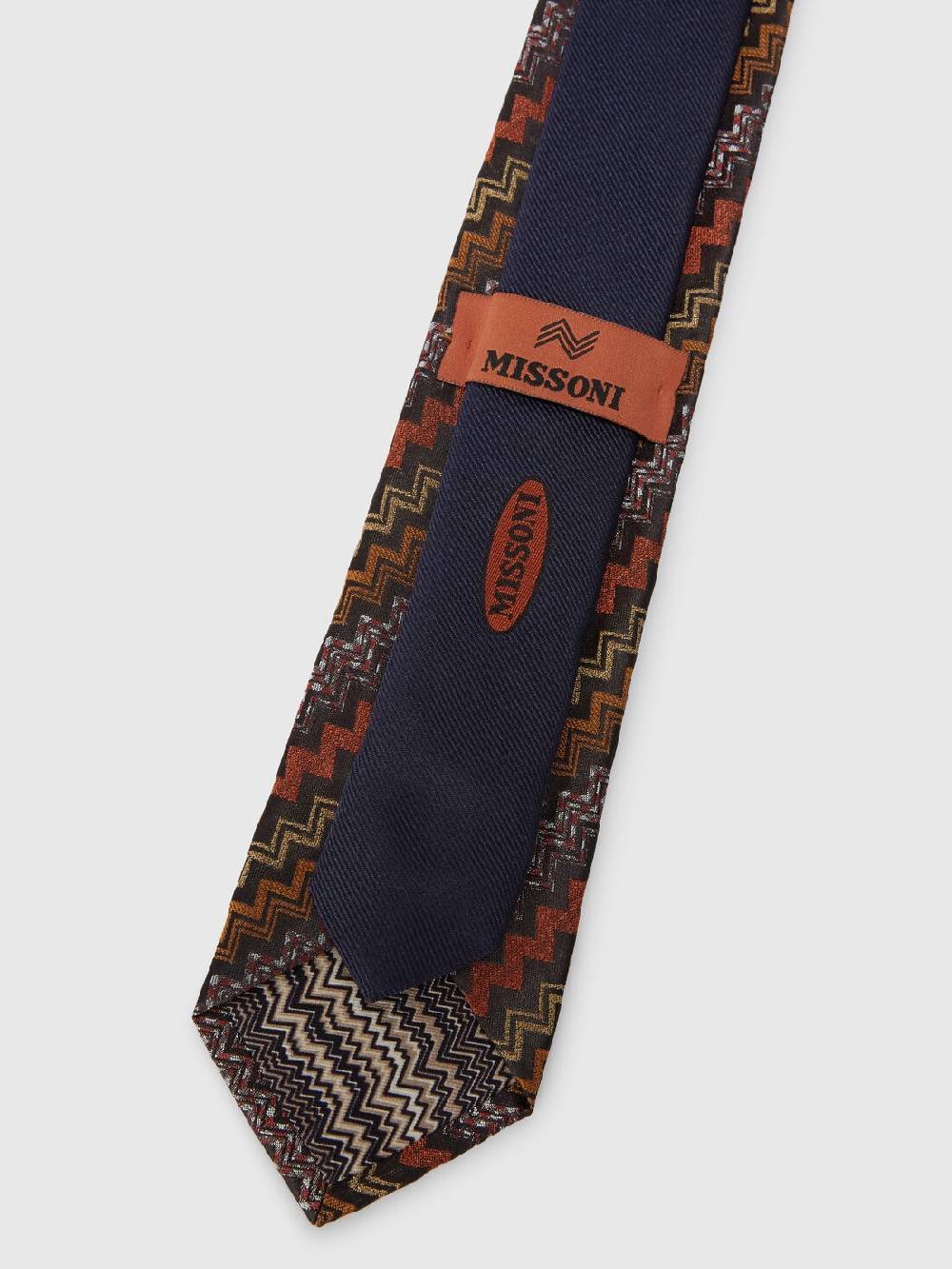 M Missoni Cravatta in seta con motivo zig zag In Saldo