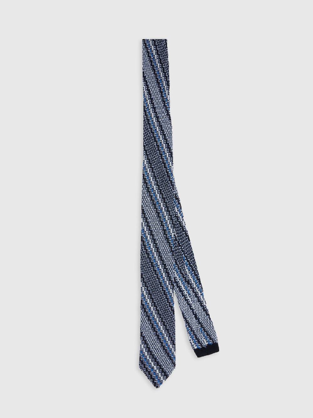 M Missoni Cravatta in cotone e lino con ricami Moda