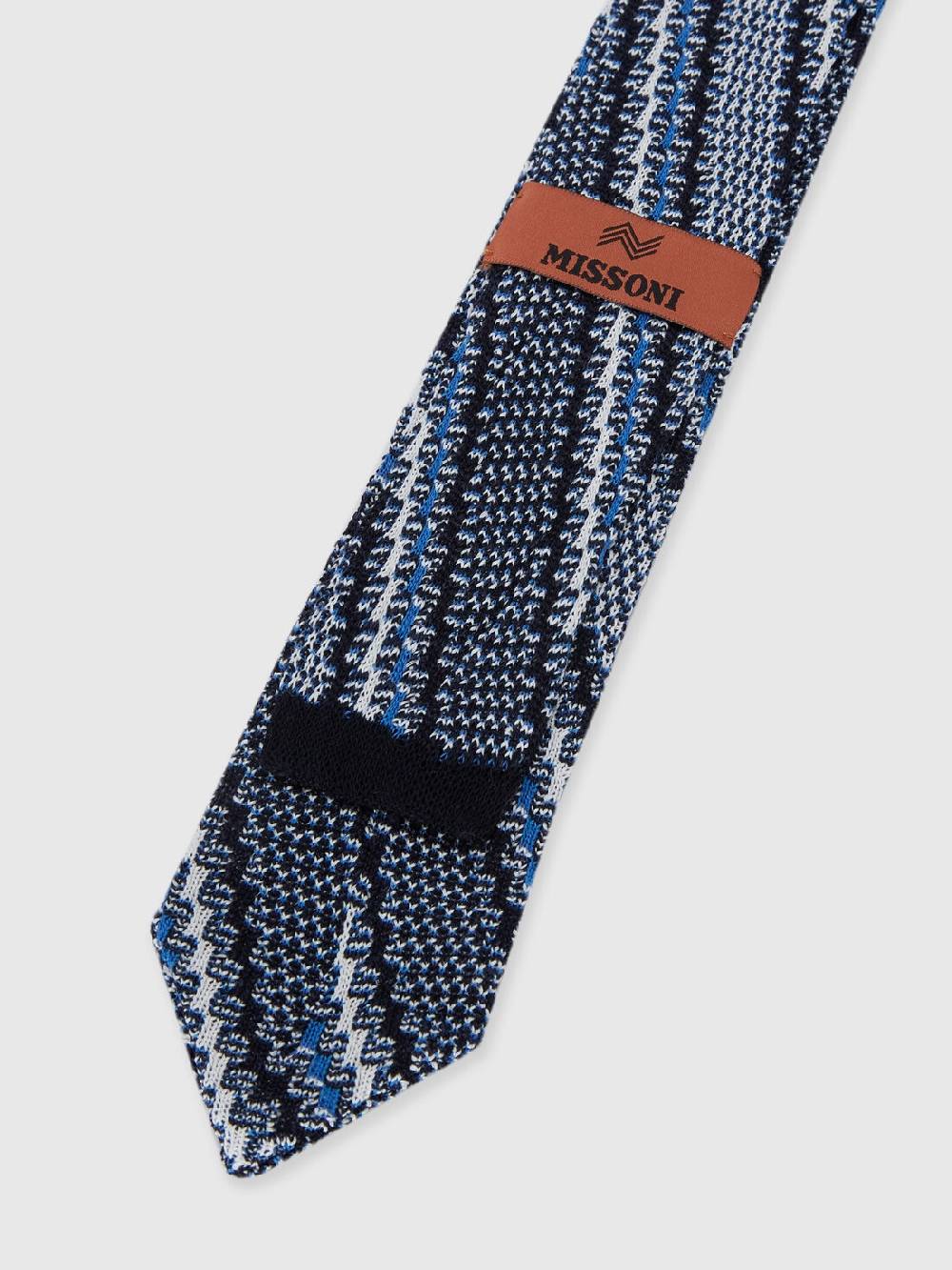 M Missoni Cravatta in cotone e lino con ricami Moda