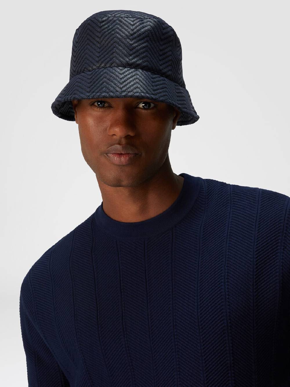 M Missoni Bucket hat in cotone e viscosa chevron Soddisfazione Garantita