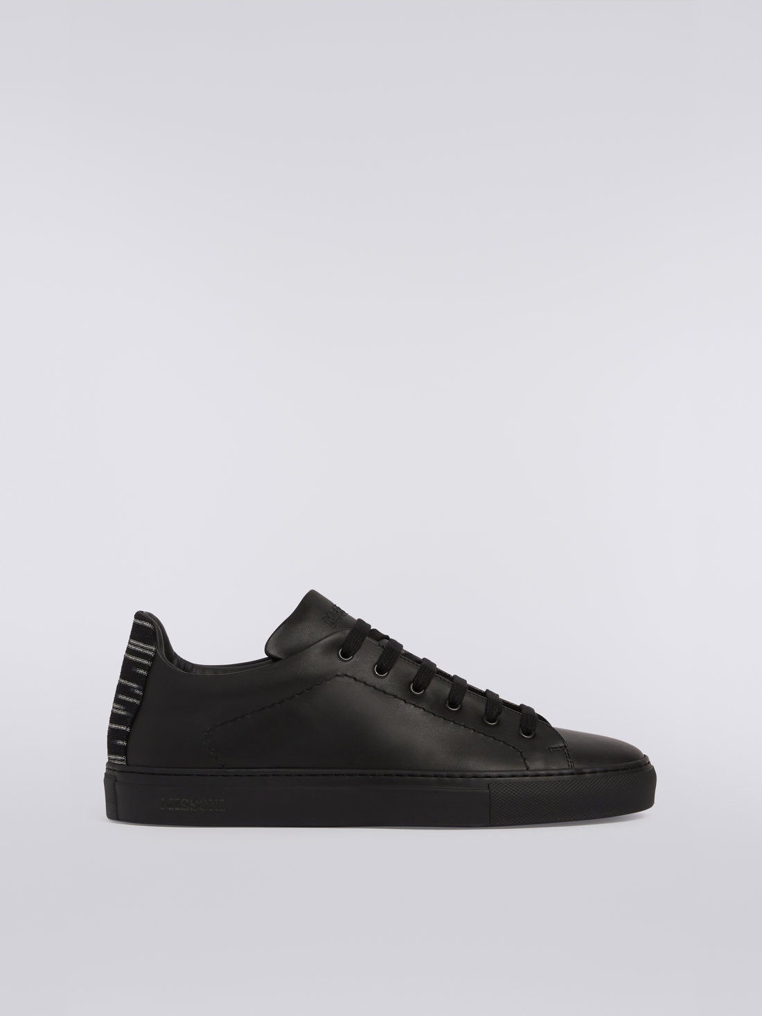 M Missoni Sneakers in pelle con inserto fiammato Prezzo Ridotto