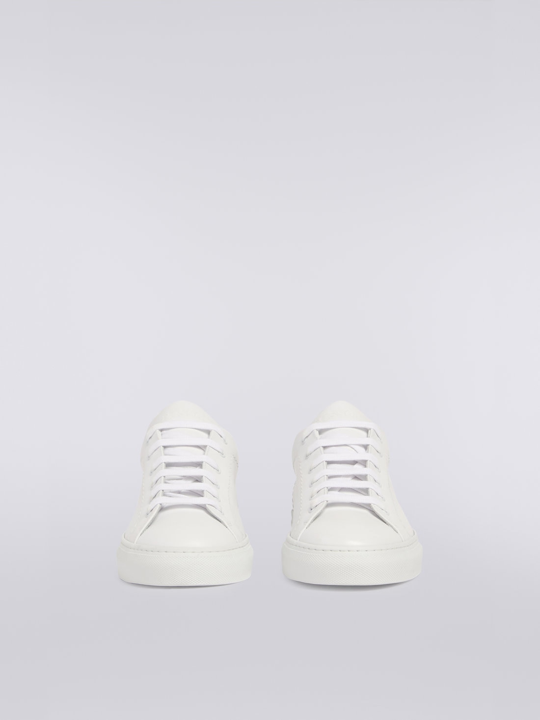M Missoni Sneakers in pelle con inserto fiammato Sottocosto