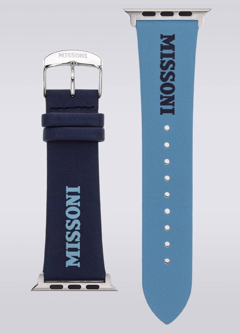M Missoni Cinturino Apple con scritta Missoni da 24 mm