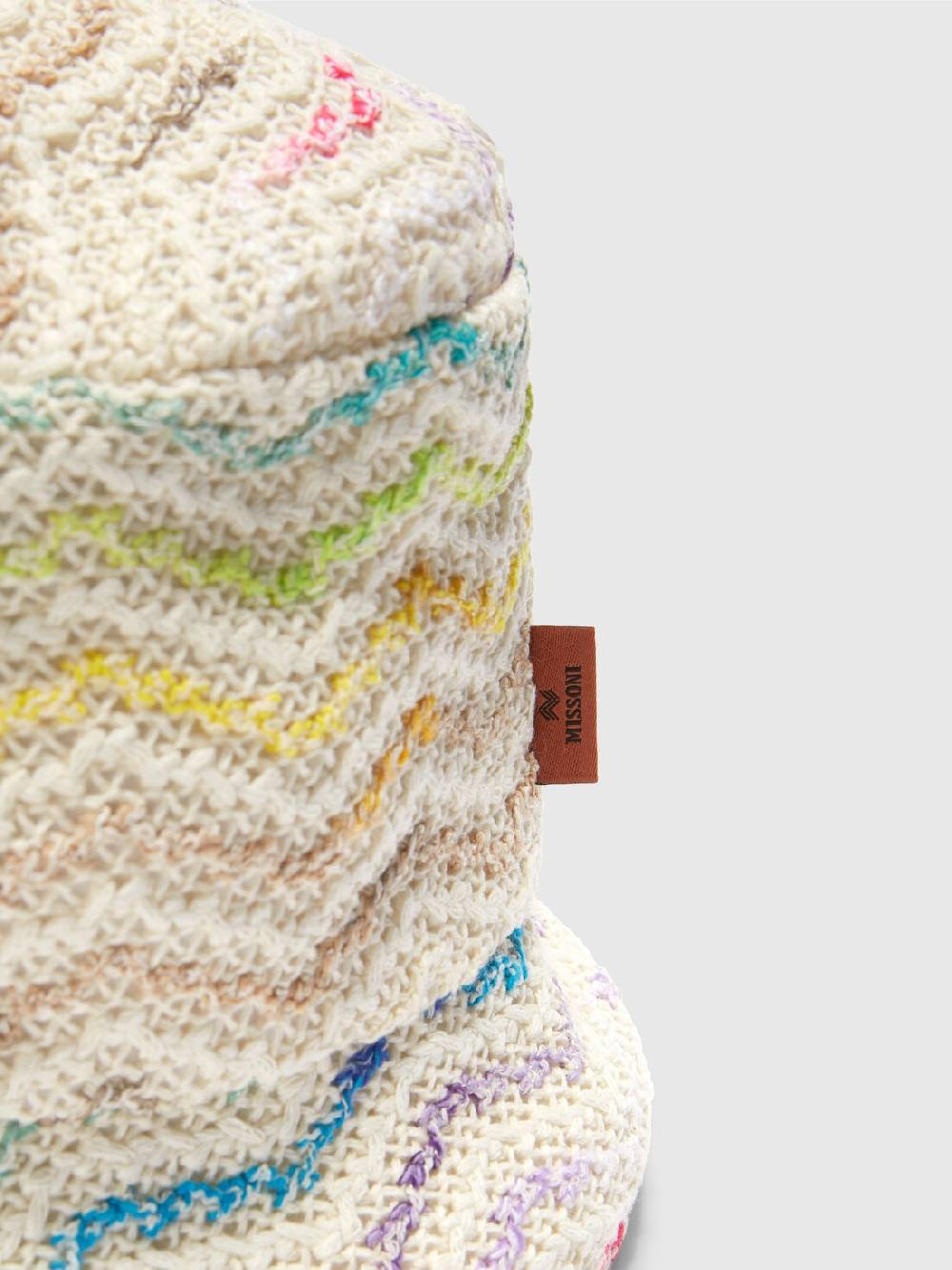 M Missoni Bucket hat in maglia di misto cotone chevron Negozio