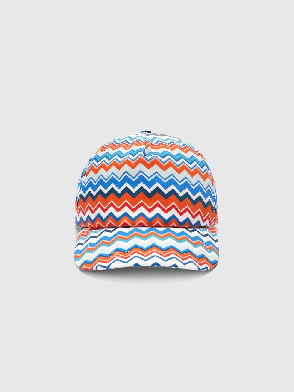 M Missoni Cappello con visiera in cotone zig zag Italy