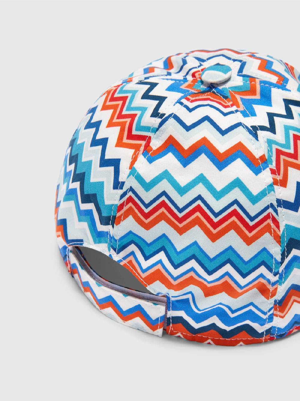 M Missoni Cappello con visiera in cotone zig zag Italy