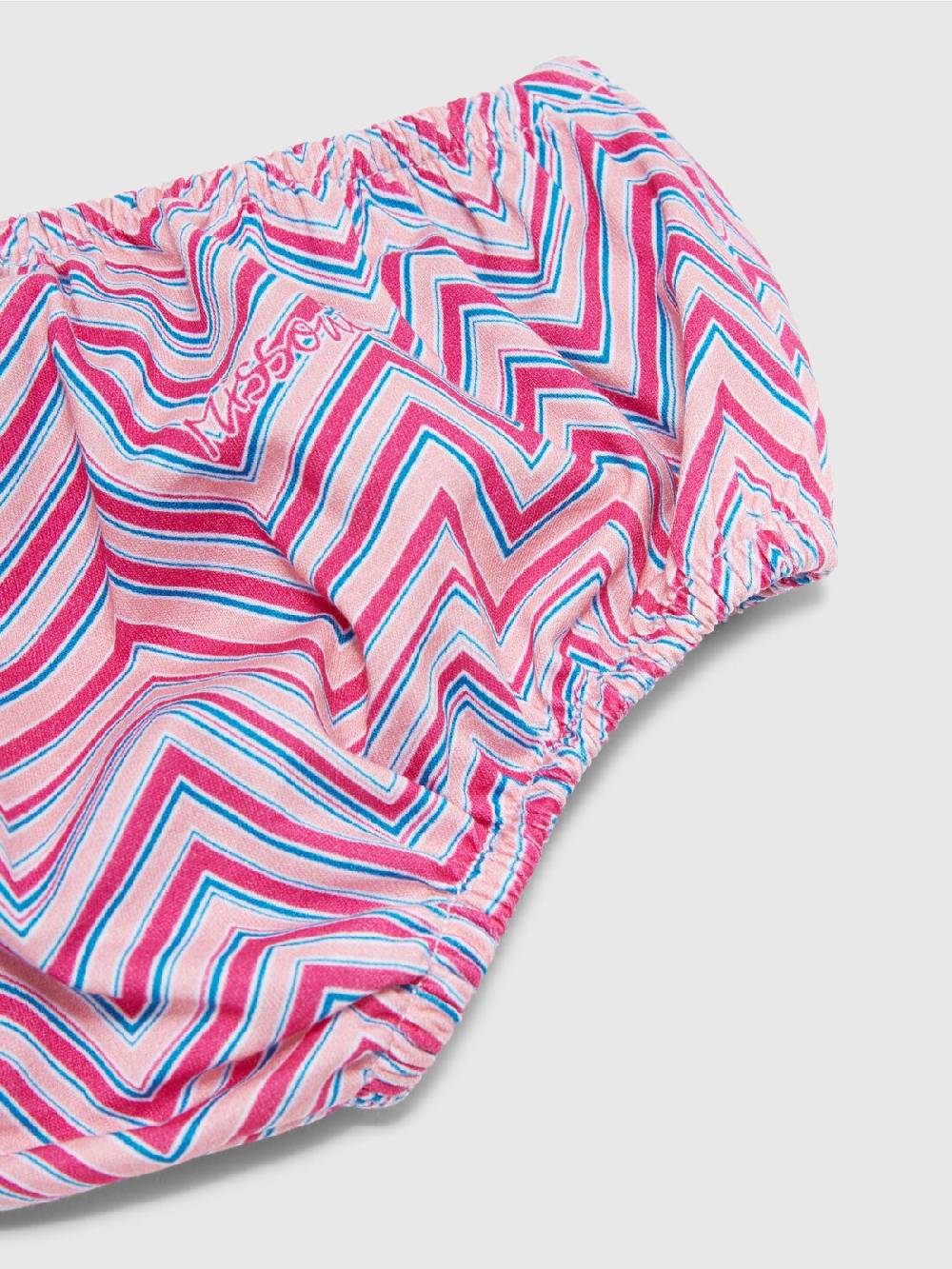 M Missoni Abito in jersey di cotone con inserti zig zag Consegna Veloce