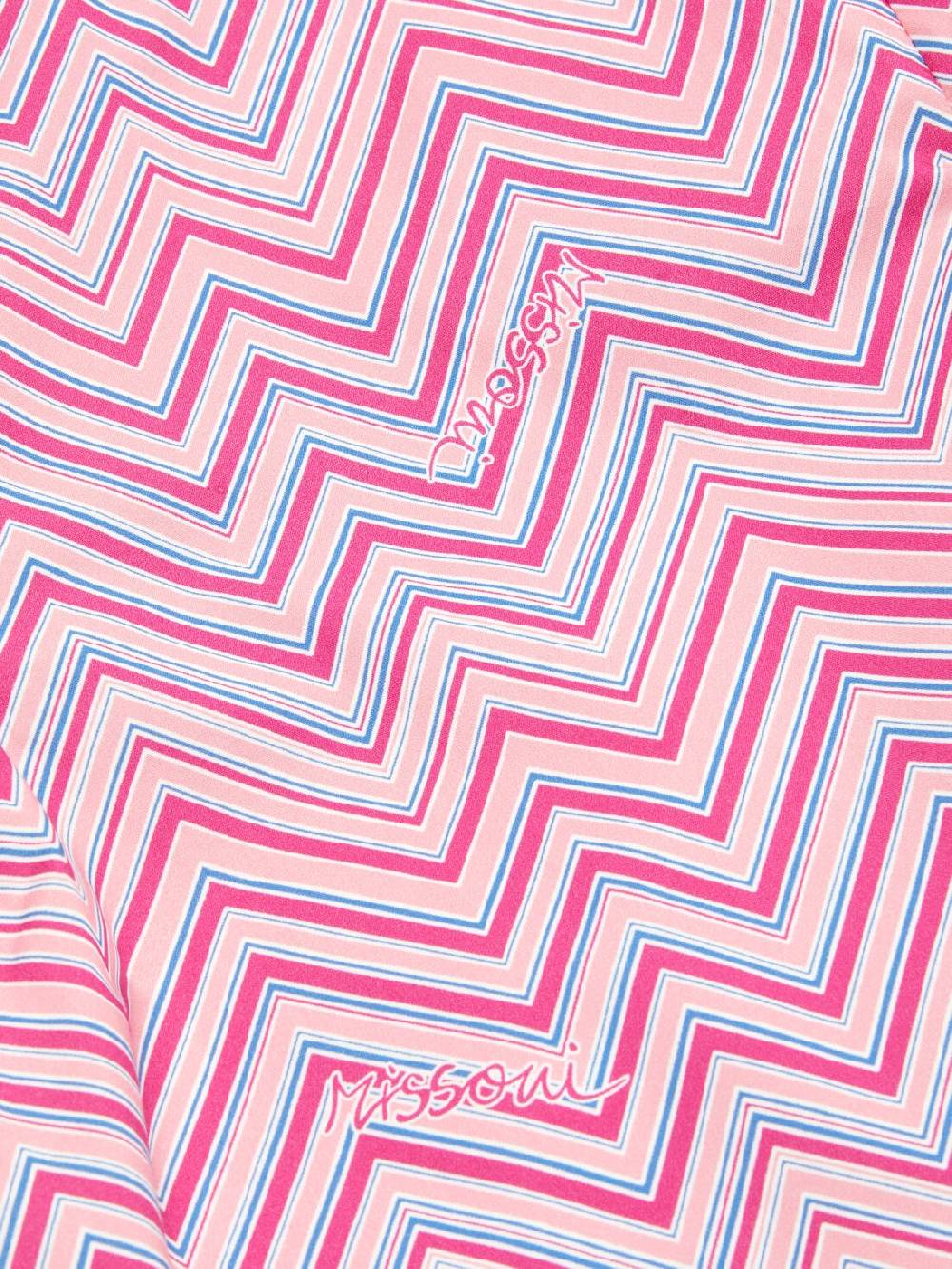 M Missoni Abito in cotone con stampa zig zag Nuovo