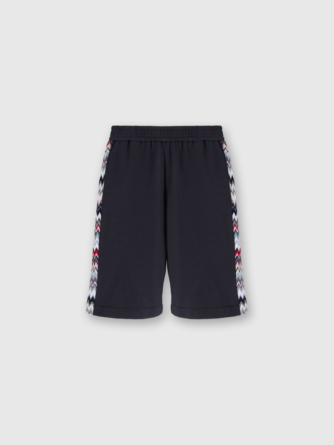 M Missoni Shorts in cotone con inserti chevron Pezzi Unici