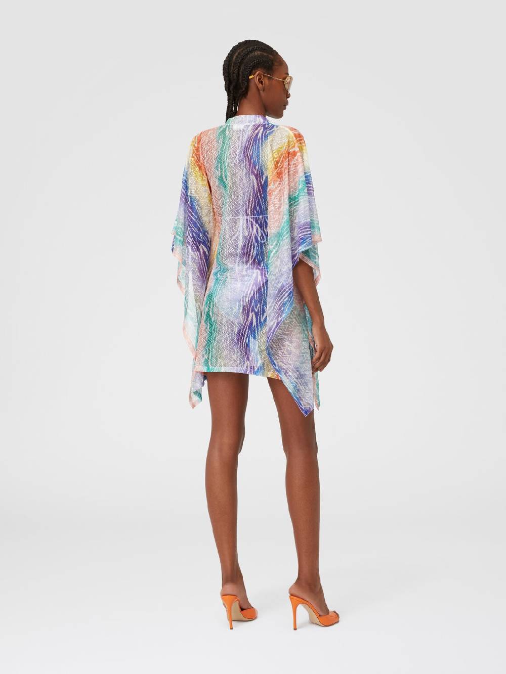 M Missoni Caftano copricostume corto stampa tie-dye Prezzo Ridotto