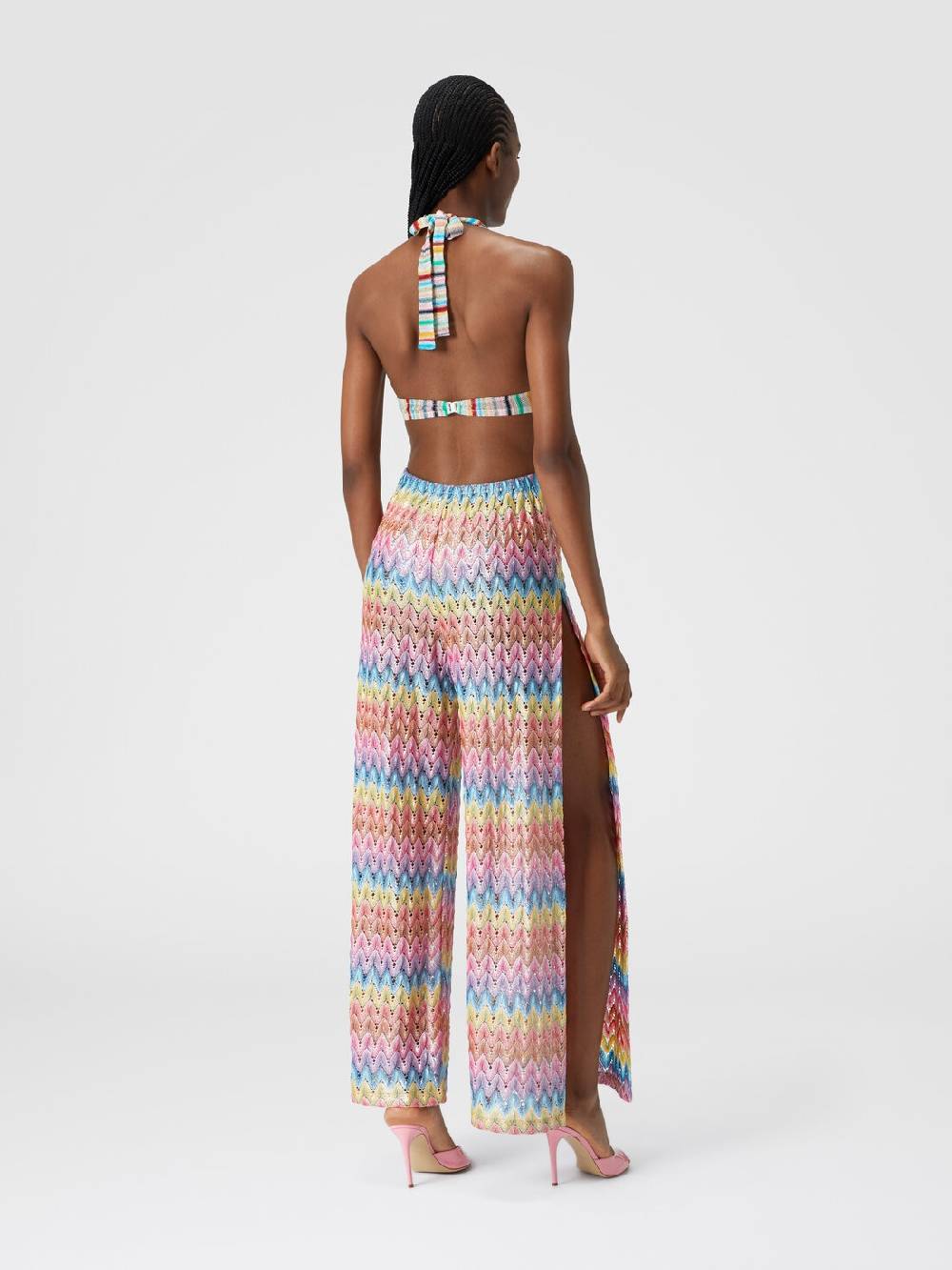 M Missoni Tuta patchwork in misto cotone con dettagli cut out Sottocosto