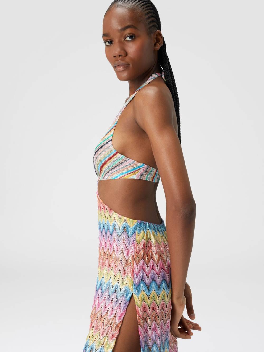 M Missoni Tuta patchwork in misto cotone con dettagli cut out Sottocosto
