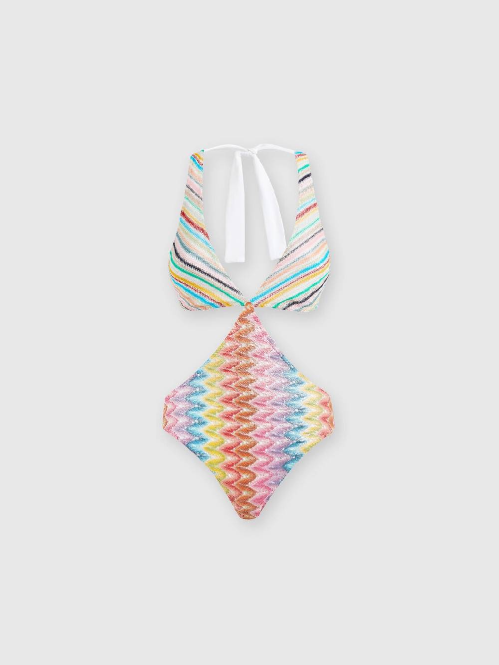 M Missoni Costume intero patchwork con dettagli cut out Convenienza