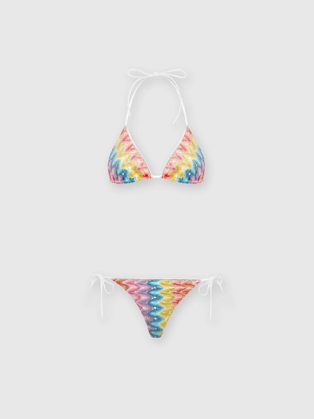 M Missoni Bikini in pizzo di misto cotone spalmato Novità
