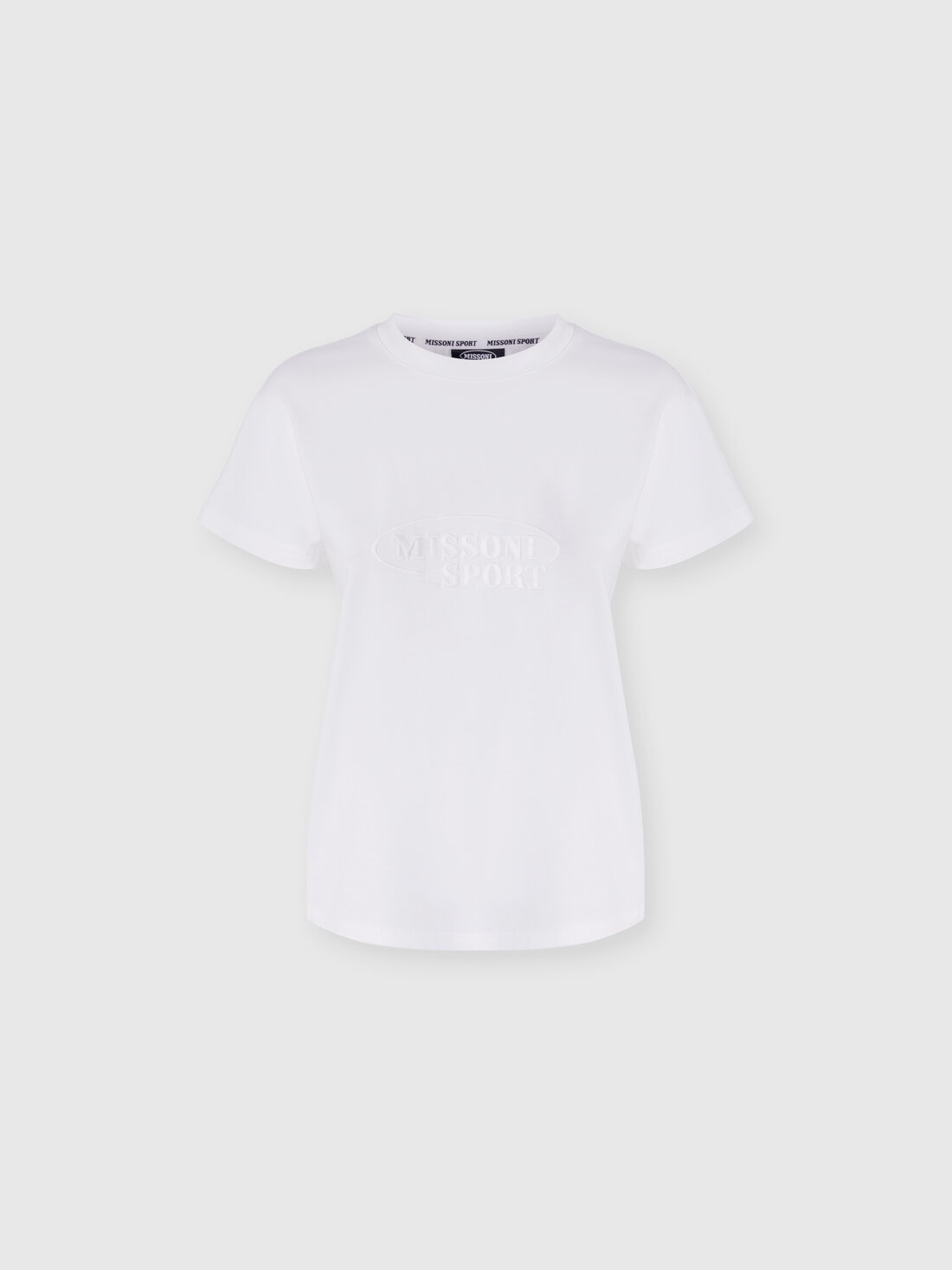 M Missoni T-shirt girocollo in cotone con logo Economico