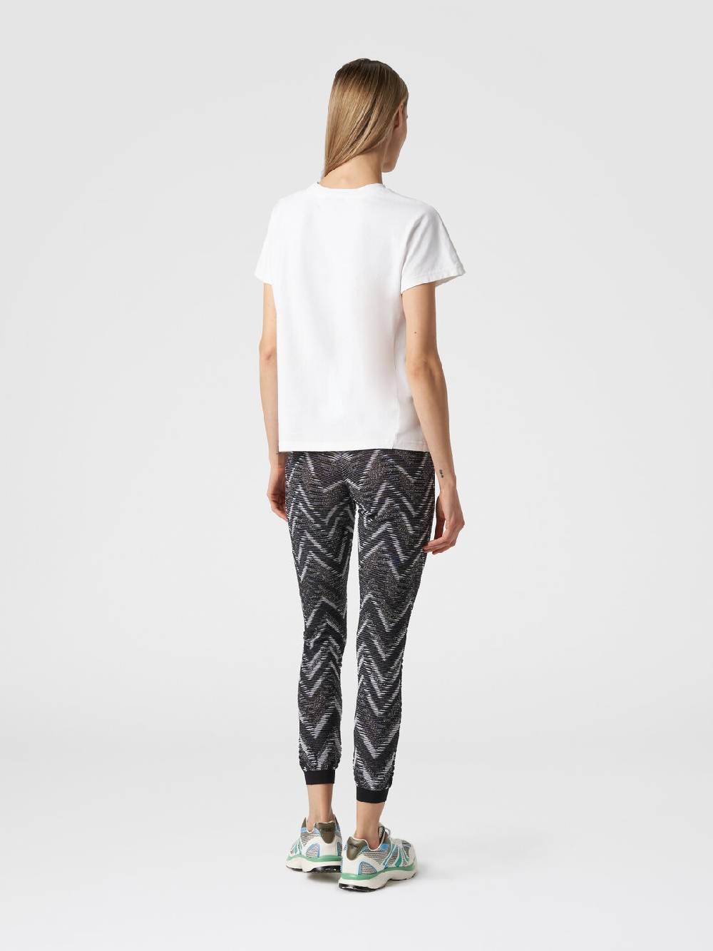 M Missoni Leggings in maglia con lurex e logo Online