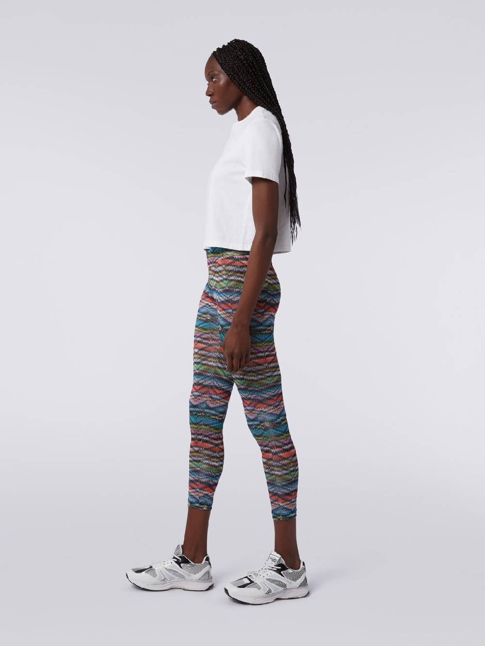 M Missoni Leggings in tessuto stretch stampa zig zag Vendita Calda