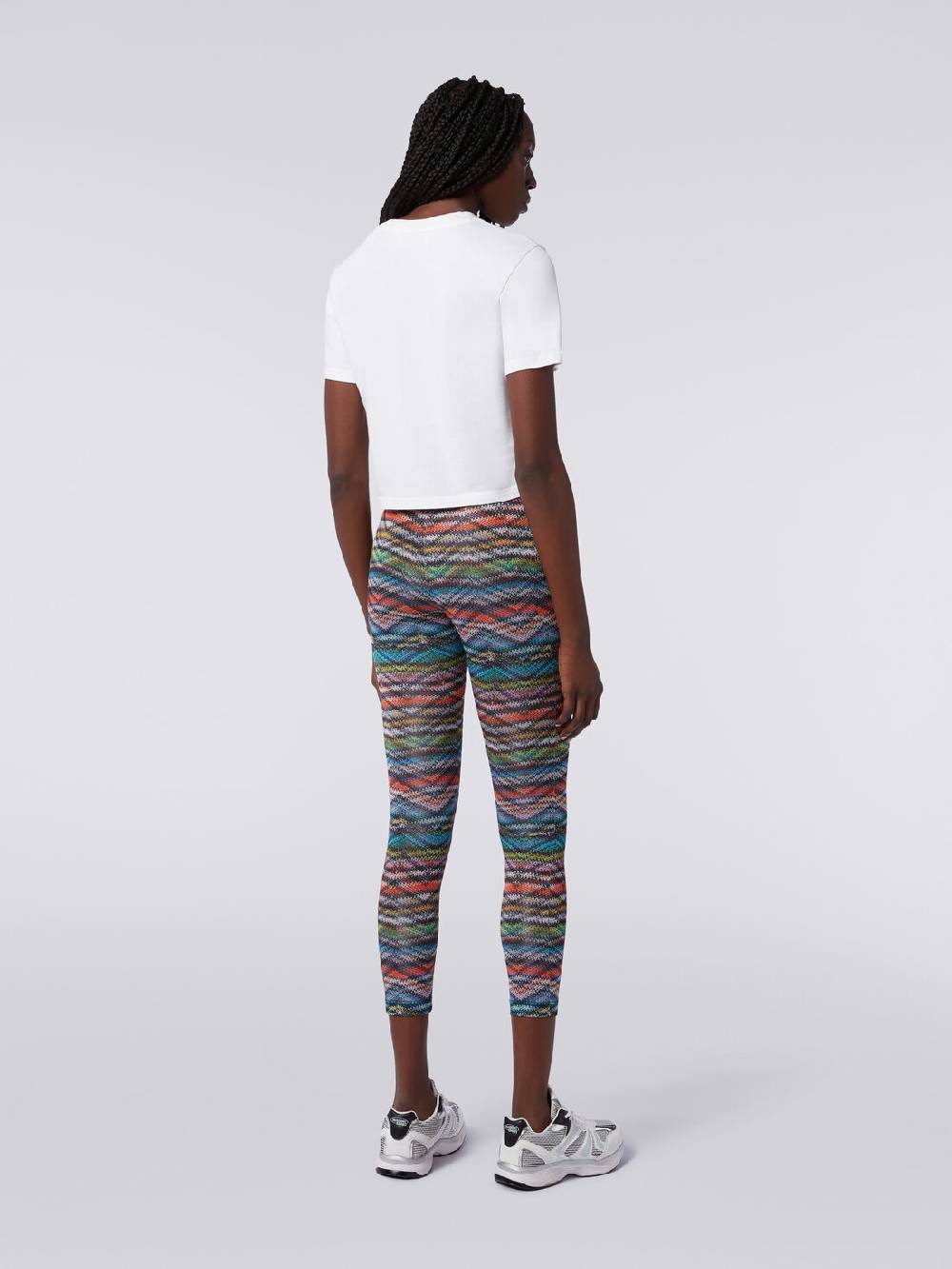 M Missoni Leggings in tessuto stretch stampa zig zag Vendita Calda