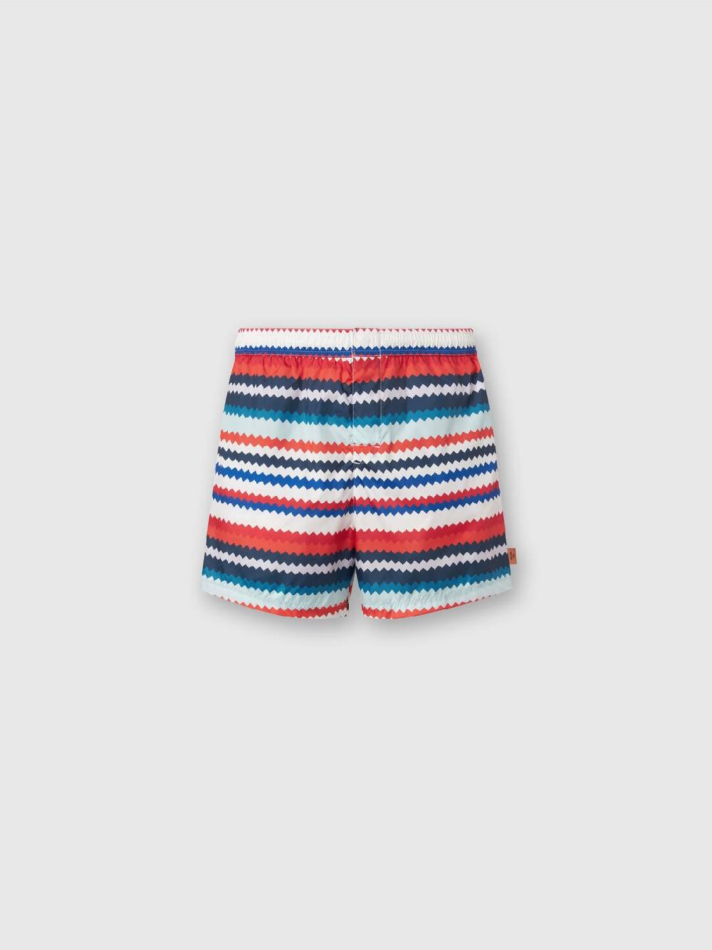 M Missoni Boxer mare in nylon stampa micro zig zag Promozione