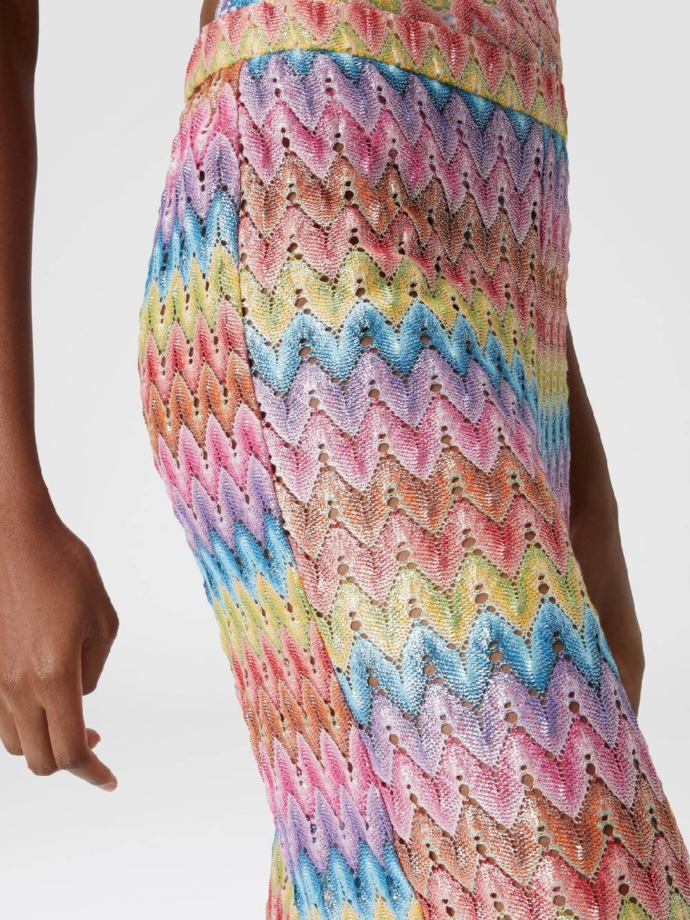 M Missoni Pantaloni in pizzo di misto cotone spalmato Qualità Garantita