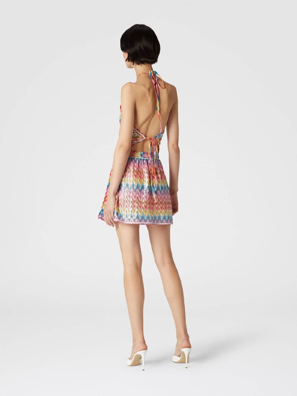 M Missoni Mingonna a portafoglio in pizzo di misto cotone spalmato Negozi Online
