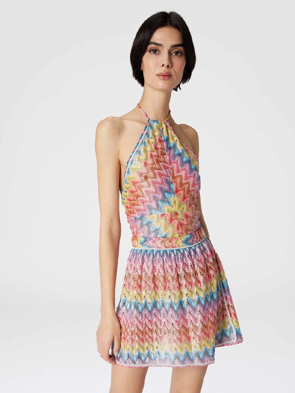 M Missoni Mingonna a portafoglio in pizzo di misto cotone spalmato Negozi Online