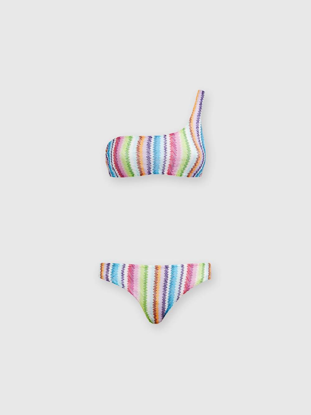 M Missoni Bikini monospalla stampa zig zag Fino Al -60%