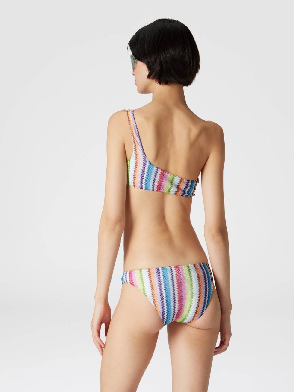M Missoni Bikini monospalla stampa zig zag Fino Al -60%