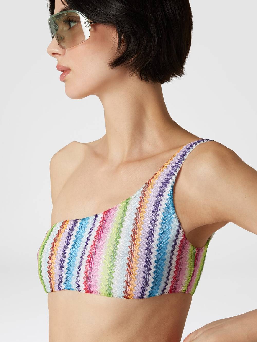 M Missoni Bikini monospalla stampa zig zag Fino Al -60%