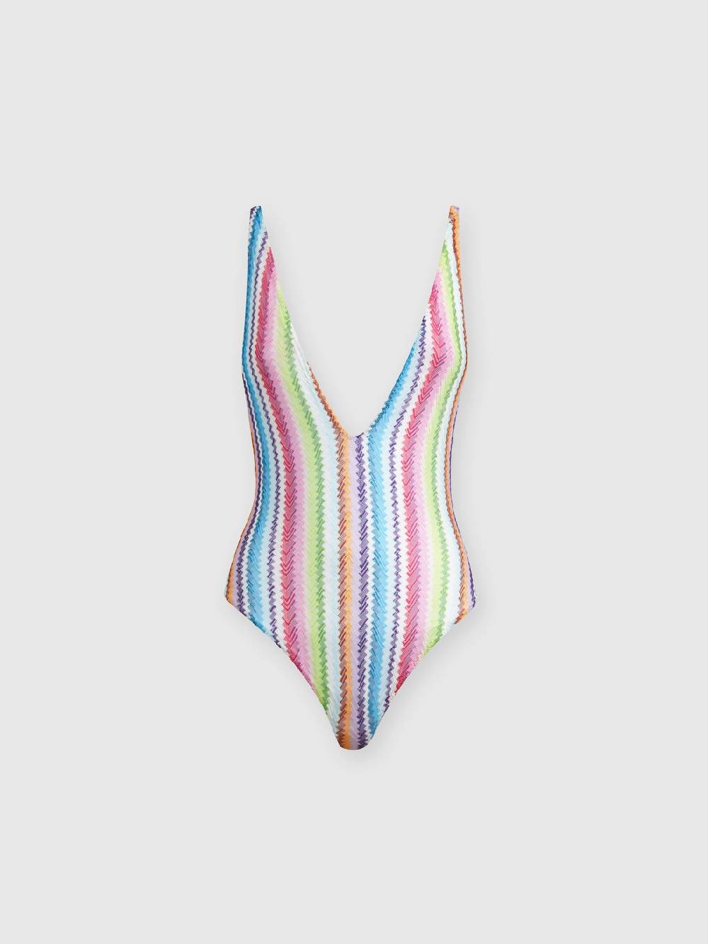 M Missoni Costume intero stampa zig zag con scollatura a V Shopping Online