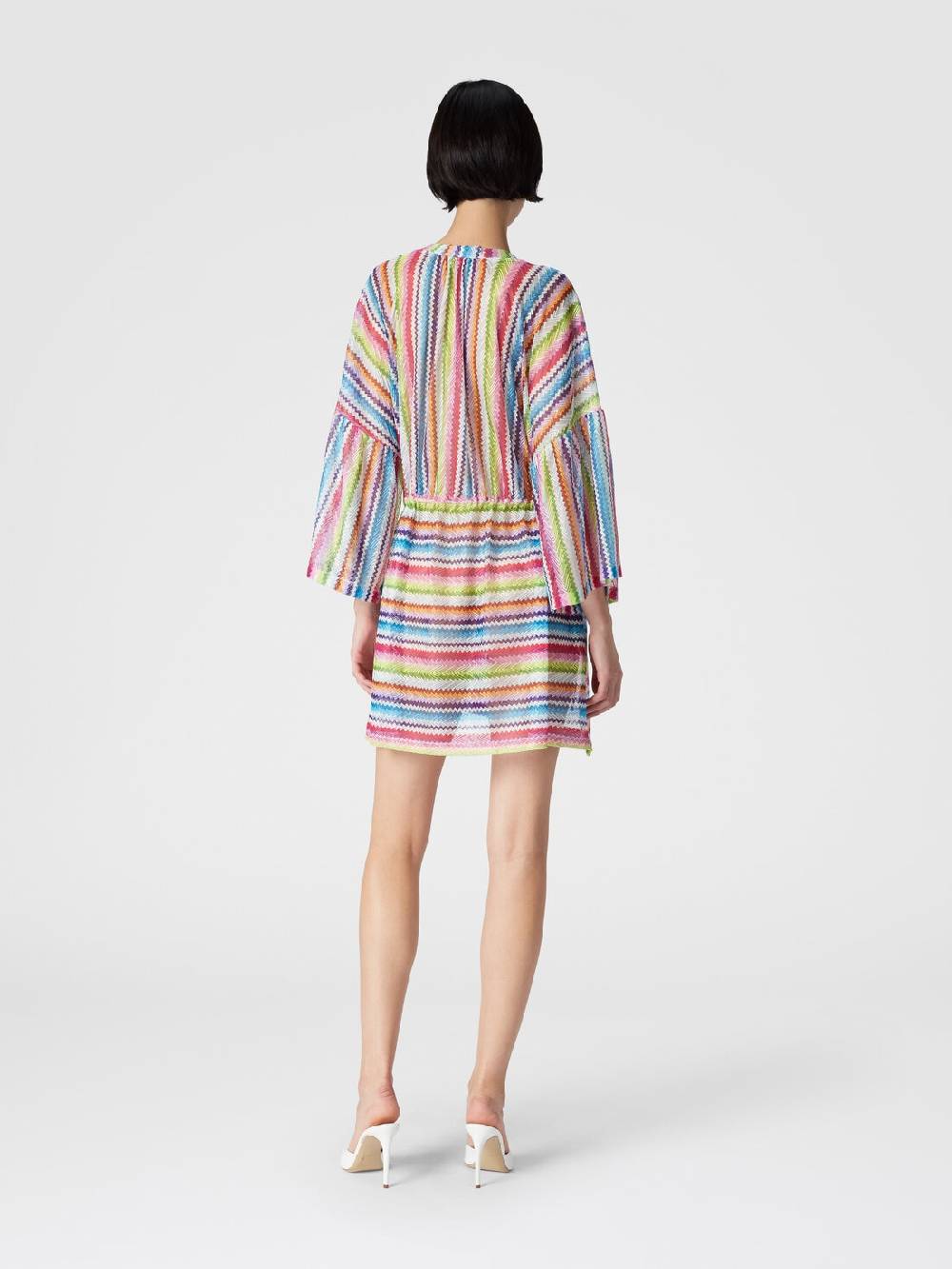 M Missoni Caftano copricostume corto stampa zig zag Sottocosto