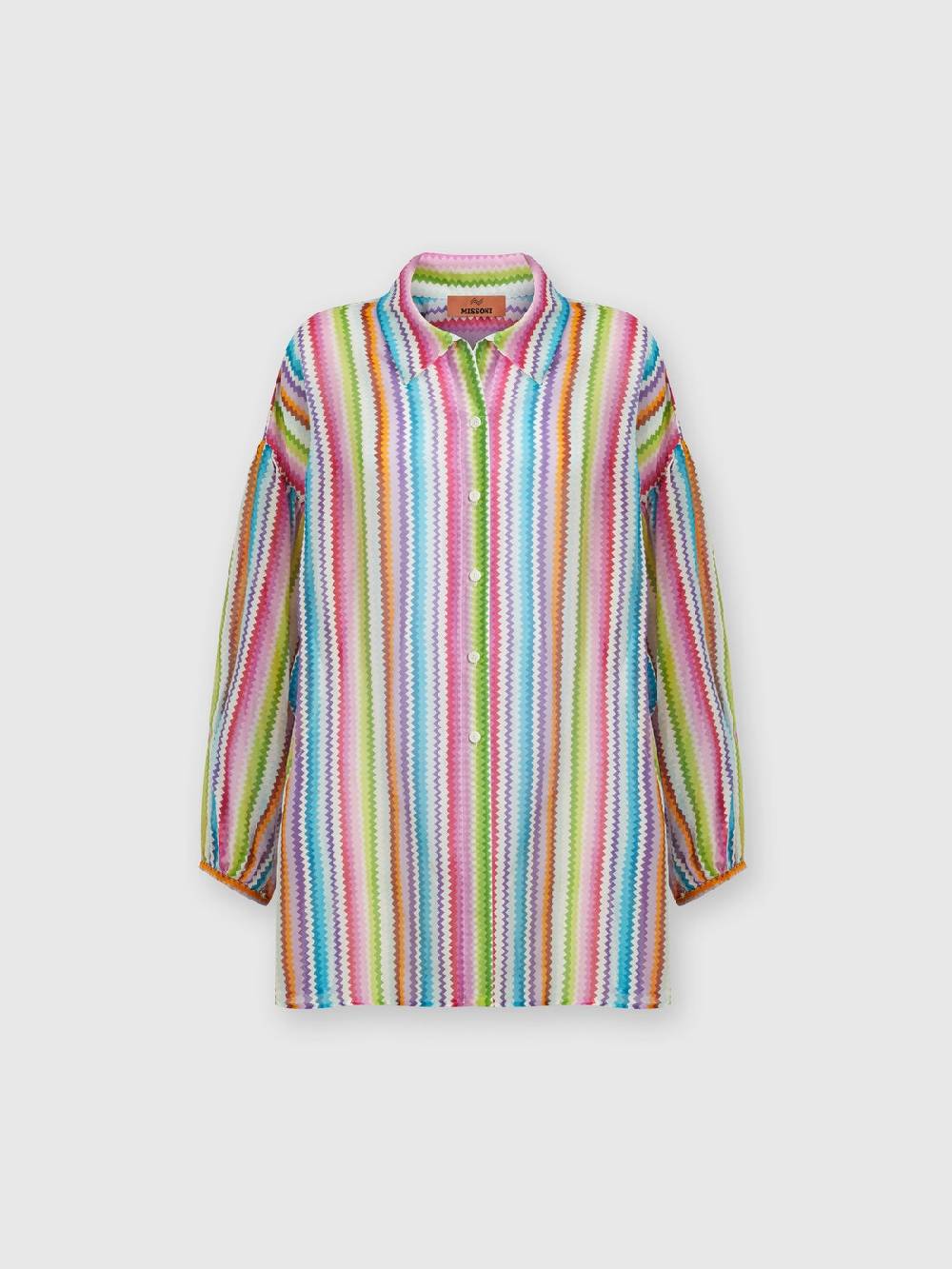M Missoni Camicia oversize in seta e cotone stampata Convenienza