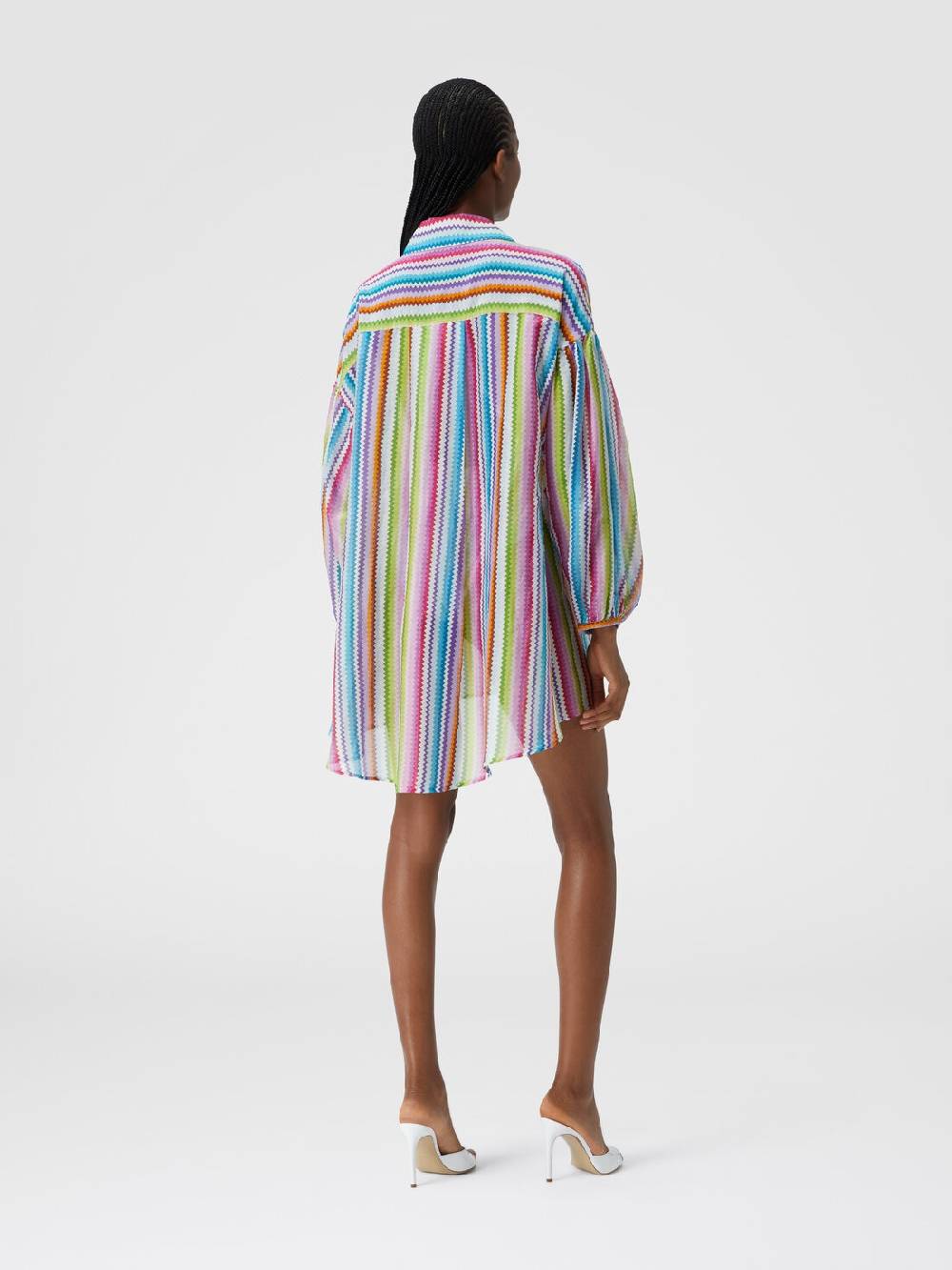 M Missoni Camicia oversize in seta e cotone stampata Convenienza