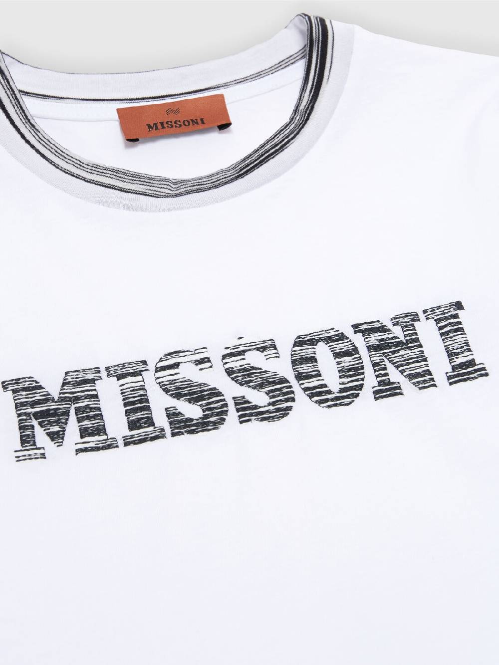 M Missoni T-shirt in jersey di cotone con logo Sconto
