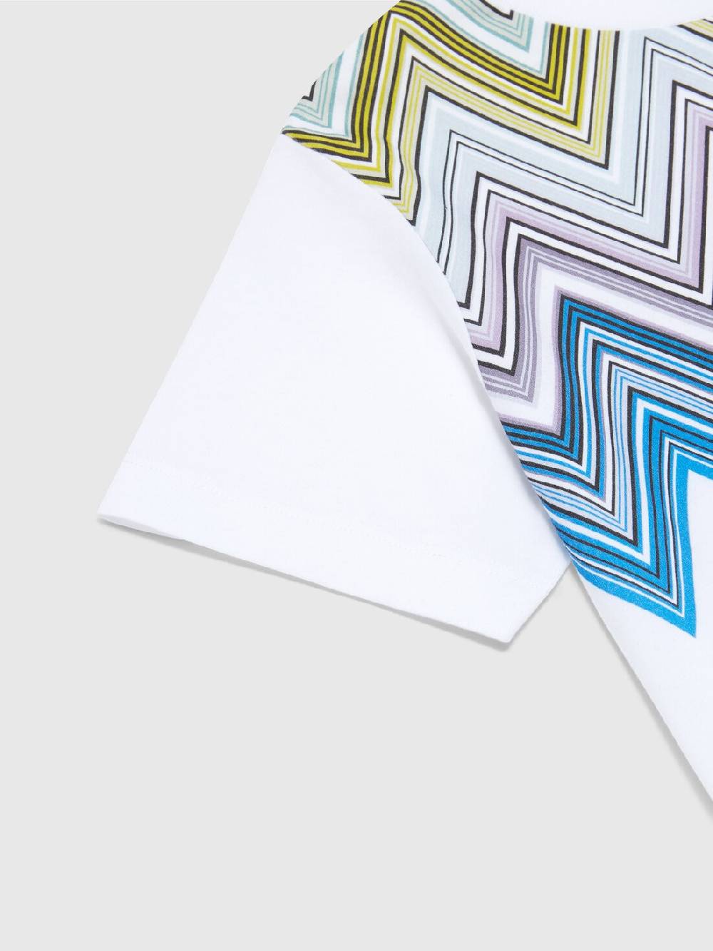 M Missoni T-shirt a maniche corte in cotone con stampa chevron Outlet