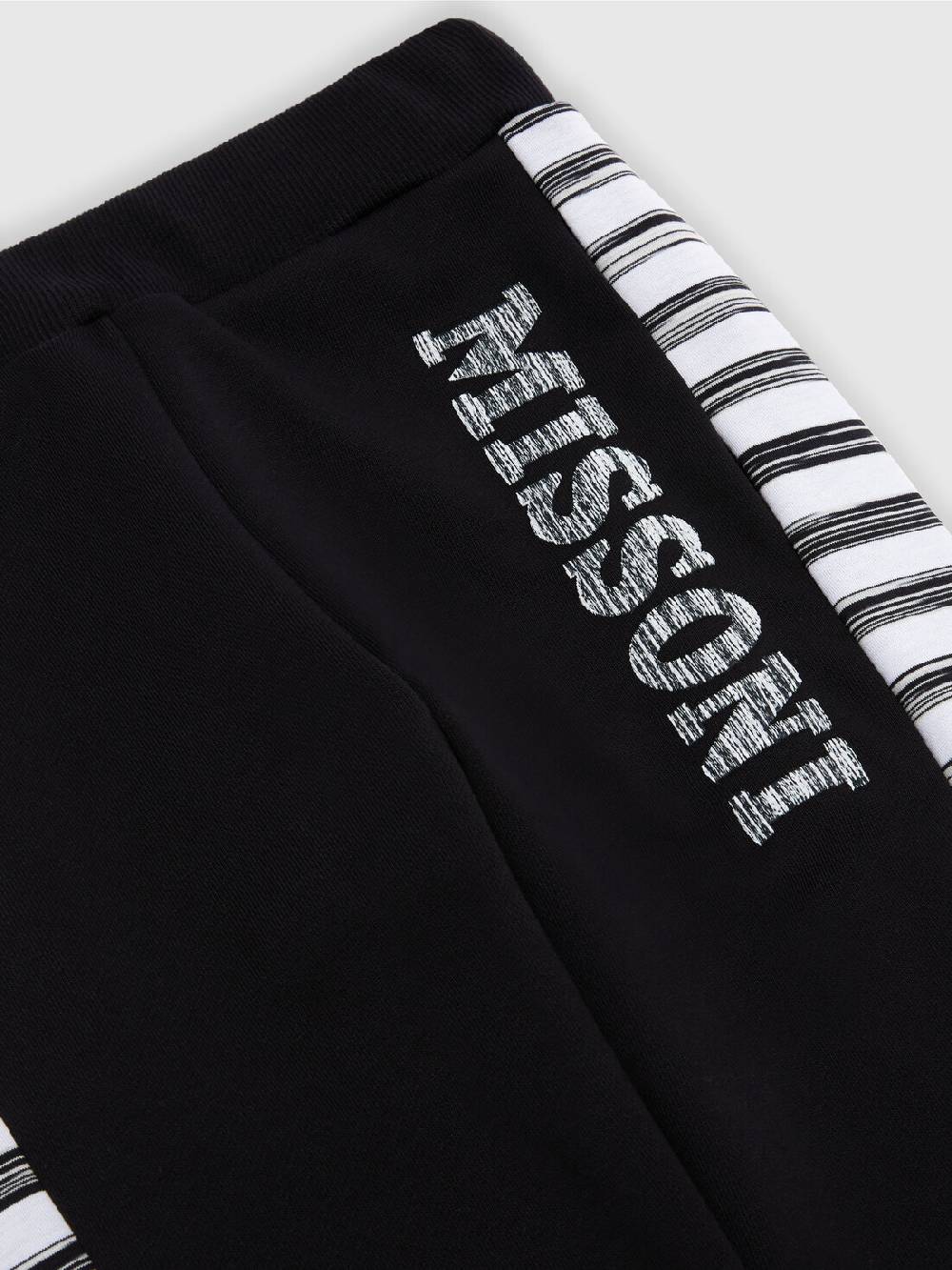 M Missoni Joggers in cotone con inserti fiammati In Vendita