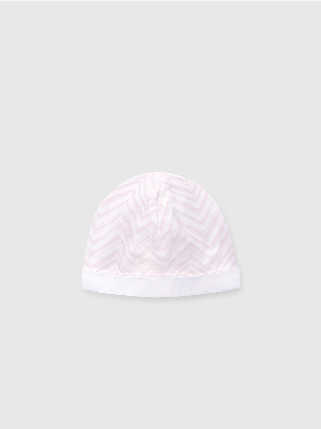 M Missoni Set due pezzi con tutina e zuccotto in cotone zig zag Offerte