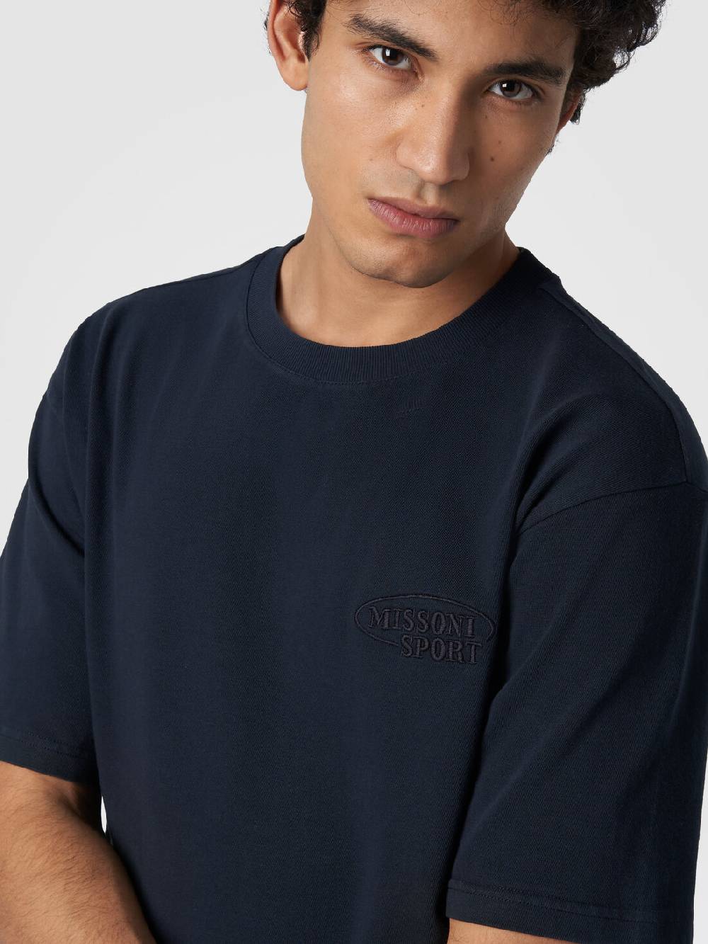 M Missoni T-shirt girocollo in cotone con logo I Più Venduti