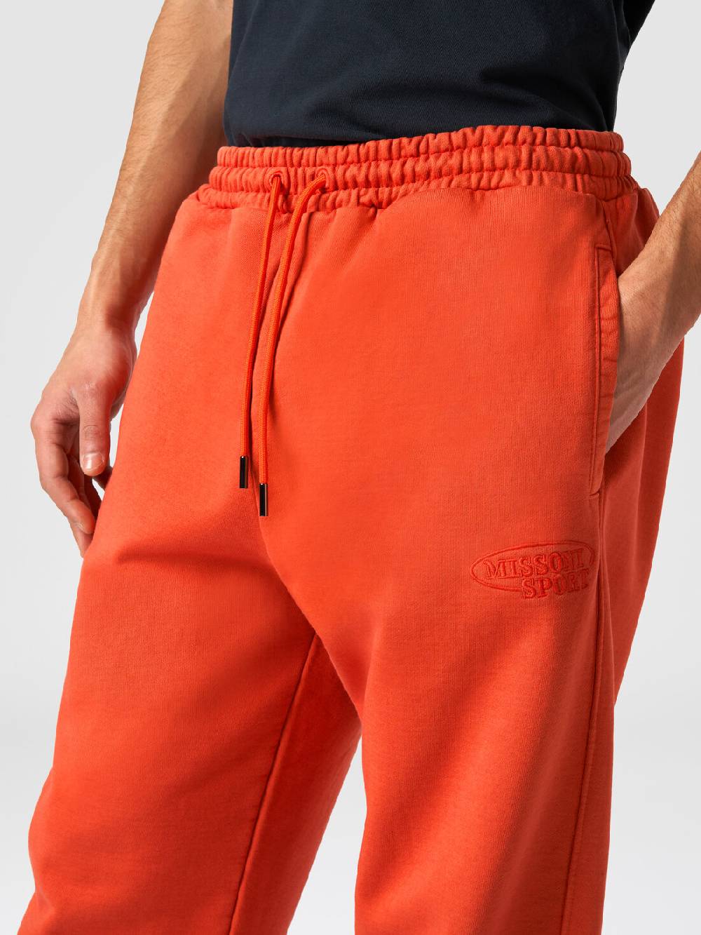 M Missoni Pantaloni in felpa di cotone con logo Vendite Flash